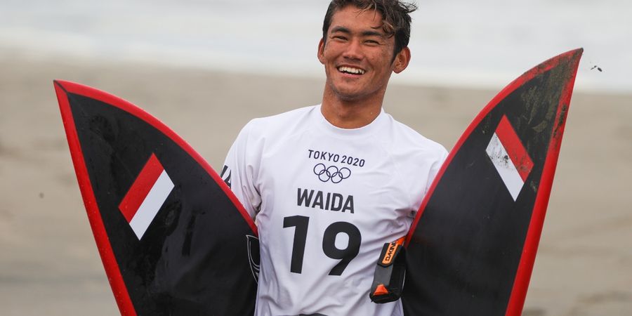 Hasil Surfing Olimpiade Tokyo 2020 - Rio Waida Takluk dari Wakil Jepang