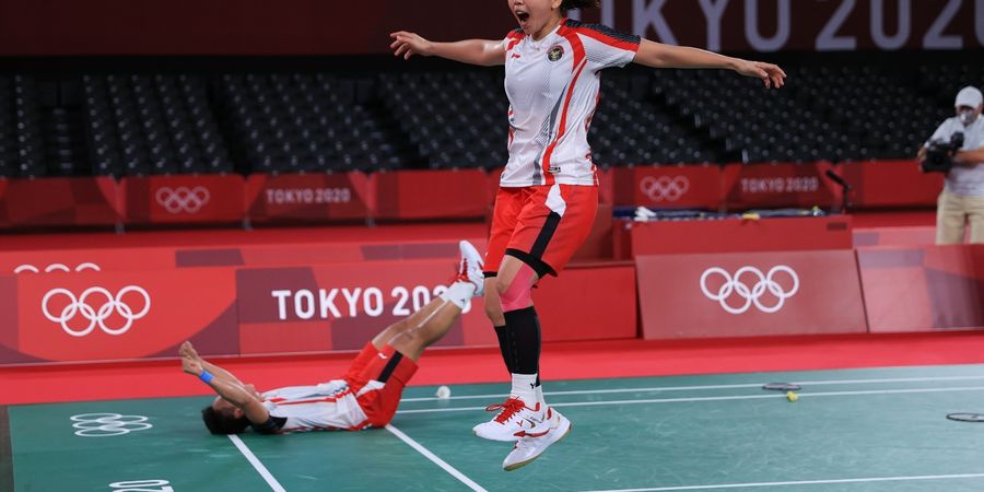 Olimpiade Tokyo 2020 - Aksi Greysia Polii Remas Shuttlecock Nyaris Berbuah Kartu Kuning dalam Upaya Perebutan Medali Emas