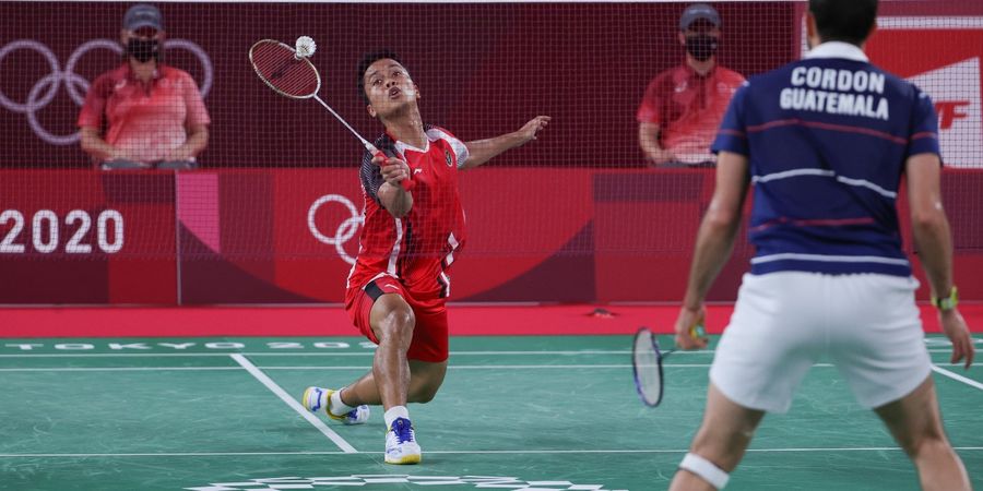 Hasil Bulu Tangkis Olimpiade Tokyo 2020 - Kalahkan Cordon, Anthony Raih Perunggu