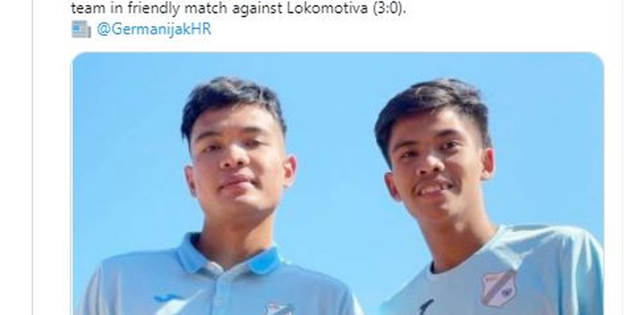 Brylian Aldama dan David Maulana Dipinjamkan HNK Rijeka demi Menit Bermain karena Tak Ada Tim U-23