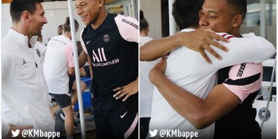 VIDEO - Koneksi Messi dan Mbappe Saat Latihan Bikin Rekannya Kocar-kacir