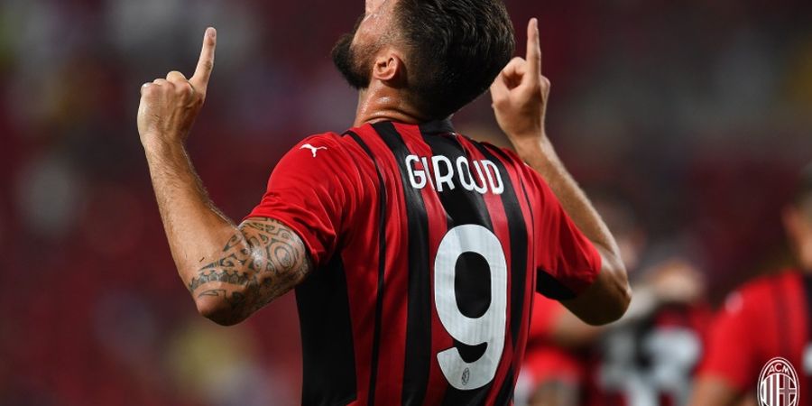 Cetak 3 Gol Tiap 70 Menit, Kutukan Nomor 9 AC Milan Musnah di Tangan Olivier Giroud