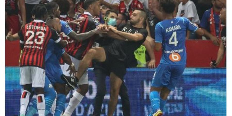 Nice Vs Marseille Rusuh - Eks Pelatih Messi Ngamuk, Punggung Dimitri Payet Lebam