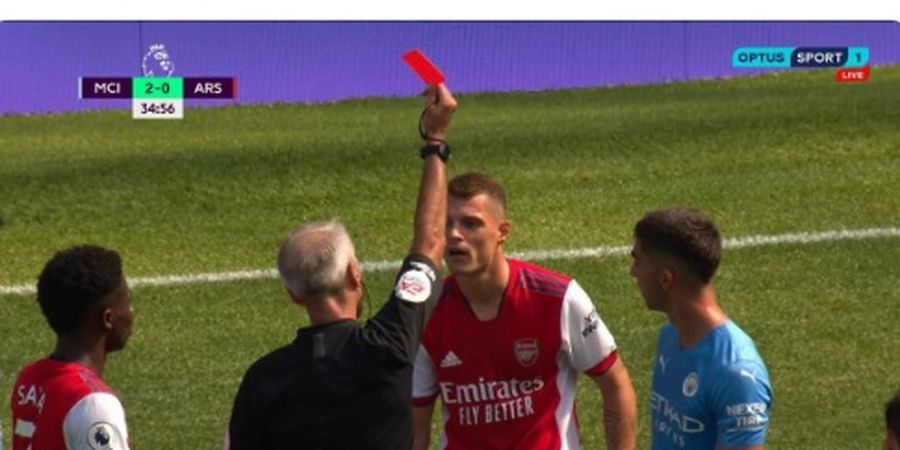 Baru Babak Pertama Arsenal Sudah Menderita, Dibobol Manchester City dan Main 10 Orang