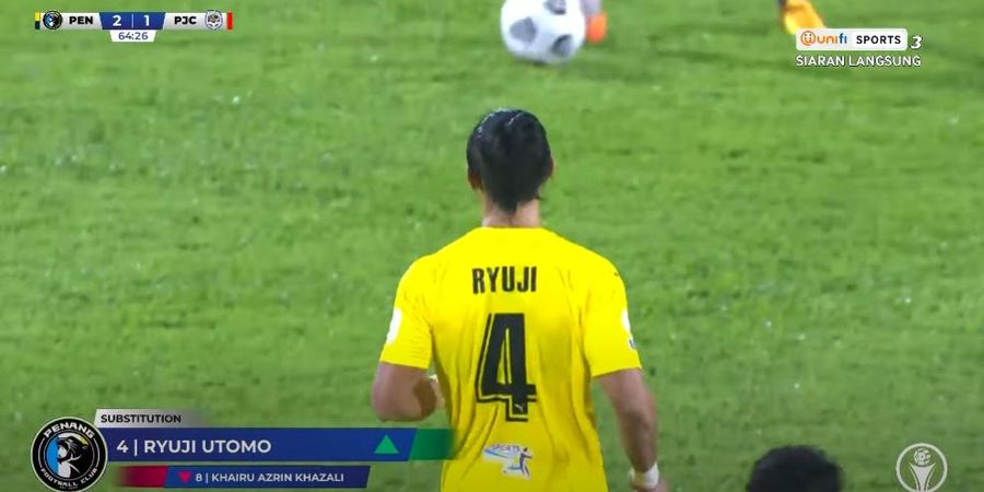 Ryuji Utomo Comeback dari Cedera, Jadi Gelandang dan Bawa Menang Penang FC