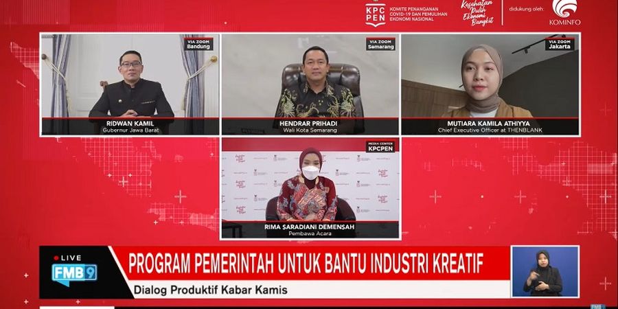 Dorong Pelaku Industri Kreatif Bertahan di Tengah Pandemi, Sejumlah Pemerintah Daerah Lakukan ini