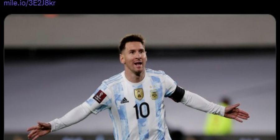 Hasil Kualifikasi Piala Dunia 2022 - Lionel Messi Pecahkan Rekor Gol Pele Pakai Hat-Trick, Argentina Menang Telak