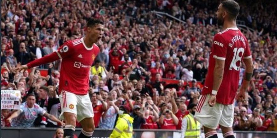 Hasil Liga Inggris - Cristiano Ronaldo 2 Gol saat Debut, Manchester United Naik ke Puncak