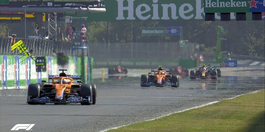 Hasil F1 GP Italia 2021 - Ricciardo Juara, Hamilton dan Verstappen Gagal Finis