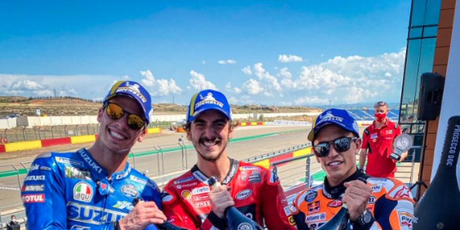 Bagnaia Kelewat Kuat pada MotoGP Aragon, Marquez Sampai Pusing Cari Kelemahannya