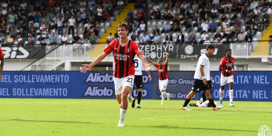 Hasil Liga Italia - Daniel Maldini Buka Skor, Brahim Diaz Tentukan Kemenangan AC Milan