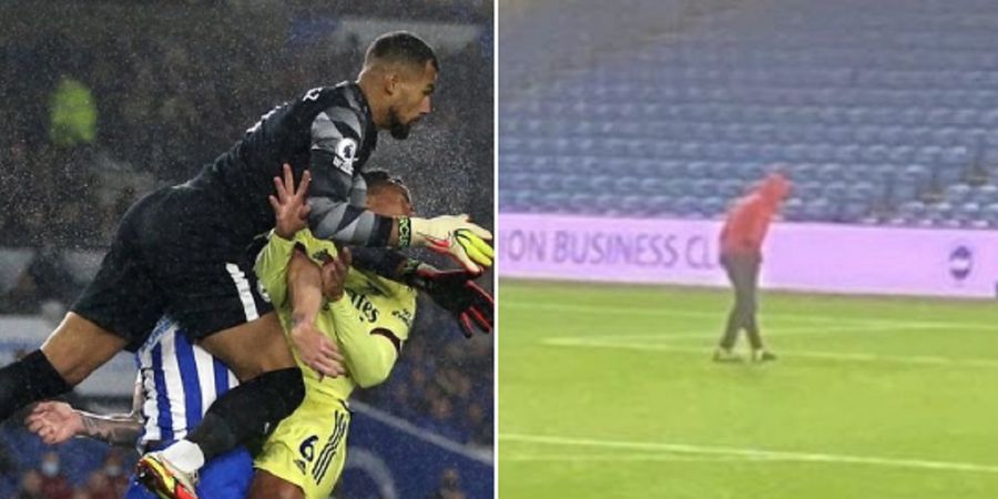 Insiden Gigi Bek Arsenal Gabriel Magalhes Copot Kembali Terjadi di Laga Arsenal vs Brighton