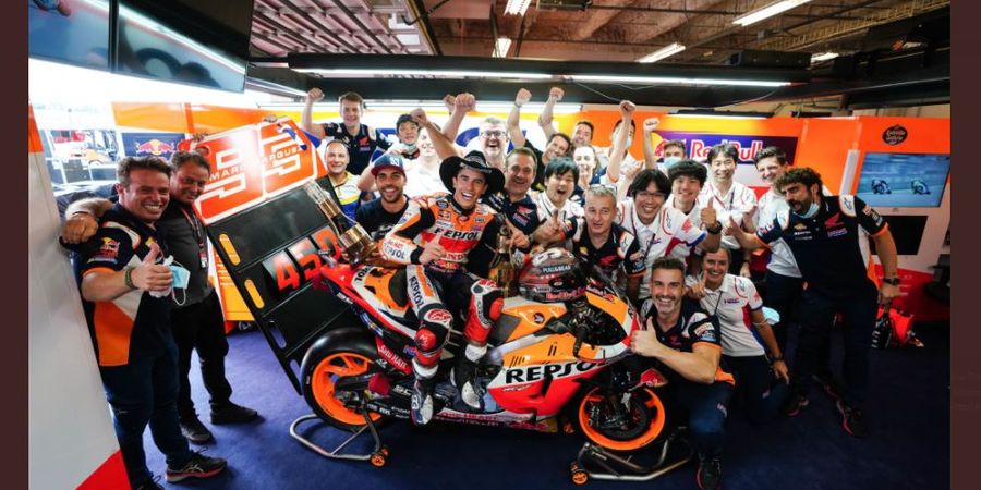 Menang MotoGP Americas 2021, Marc Marquez Telpon Sosok Penting di Repsol Honda