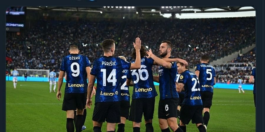 Hasil Babak I - Kalah Dominan, Inter Milan Ungguli Lazio Lewat Penalti