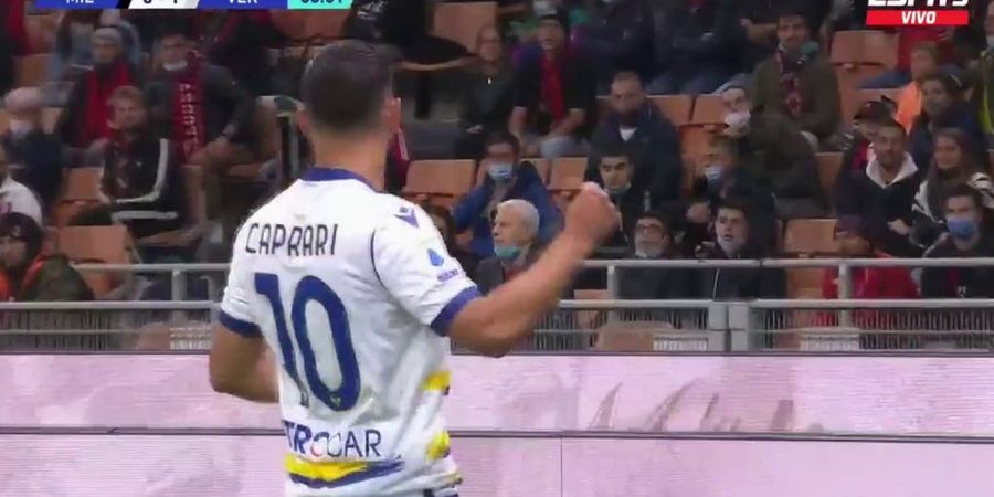 Bek Amburadul, AC Milan Dibobol Verona 2 Gol akibat Tembakan Voli dan Penalti Diganggu Laser