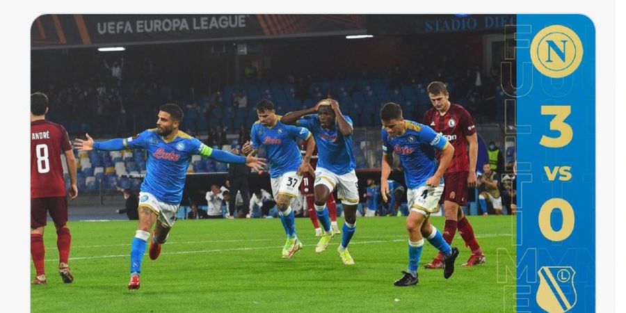 Hasil Lengkap Liga Europa - Pemuncak Klasemen Liga Italia Perkasa Atasi Jawara Polandia