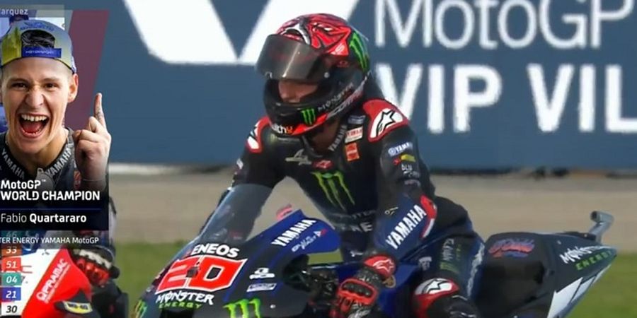 Hasil MotoGP Emilia Romagna 2021 - Game Over di 5 Lap Terakhir, Fabio Quartararo Juara Dunia MotoGP 2021