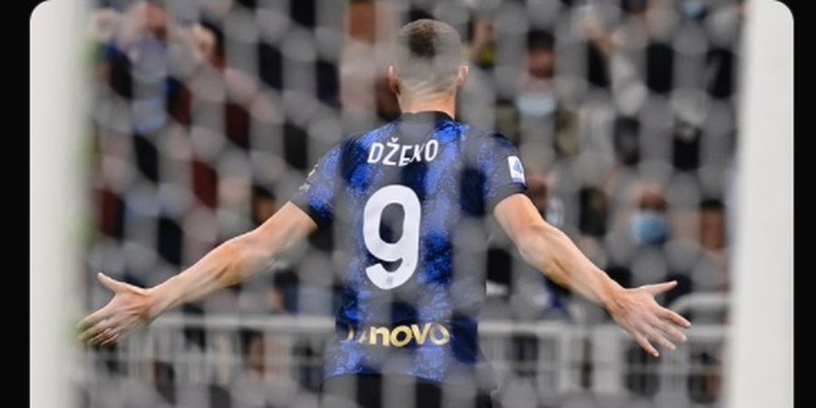 Sebiji Gol Edin Dzeko Bawa Inter Milan Ungguli Juventus di Babak Pertama