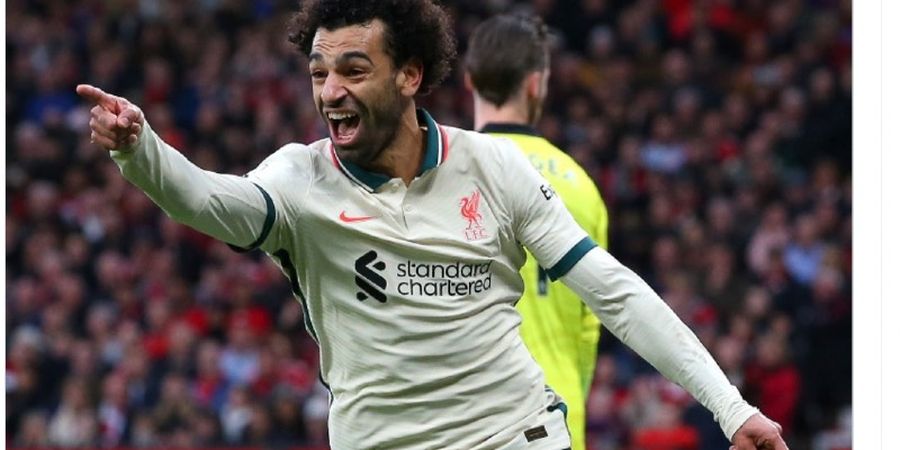 Hasil Liga Inggris - Mohamed Salah Hattrick, Paul Pogba Kartu Merah, Liverpool Tenggelamkan Man United