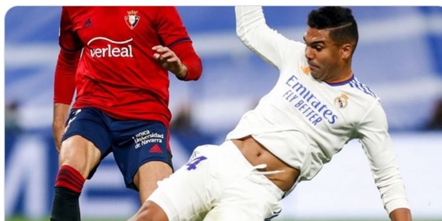 Hasil Liga Spanyol - Casemiro Tiru Kapten Tsubasa, Real Madrid Gagal Libas Osasuna