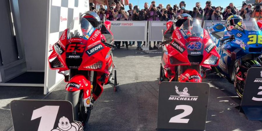 Starting Grid MotoGP Algarve 2021 - Ducati Kuasai Barisan Depan, Rossi Start di Belakang