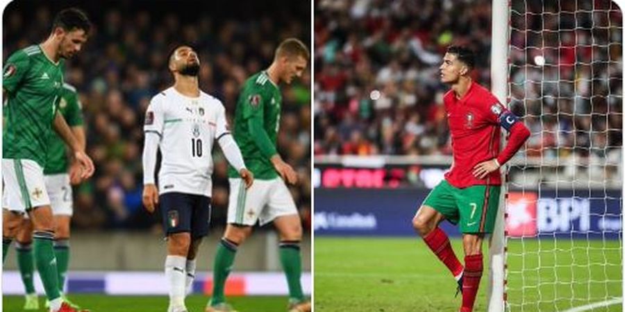 Gagal Lolos Langsung ke Piala Dunia 2022, Italia dan Portugal Berpotensi Saling Sikut di Play-off