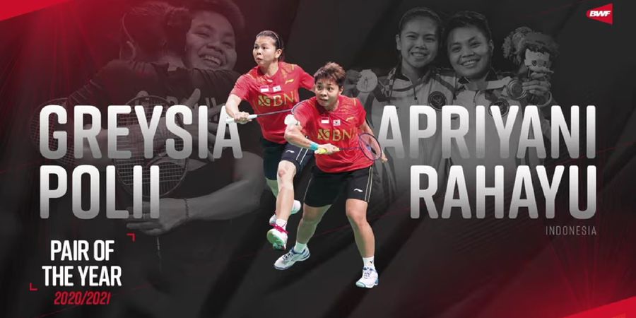 Hari yang Baik untuk Greysia/Apriyani, Resmi Dinobatkan BWF Jadi Pasangan Ganda Terbaik 2021