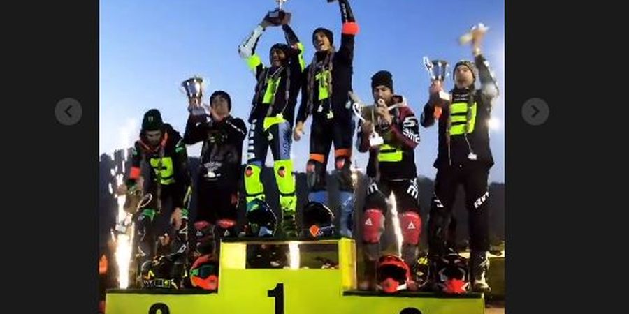 Valentino Rossi Naik Podium Pertama Ajang 100km dei Campioni