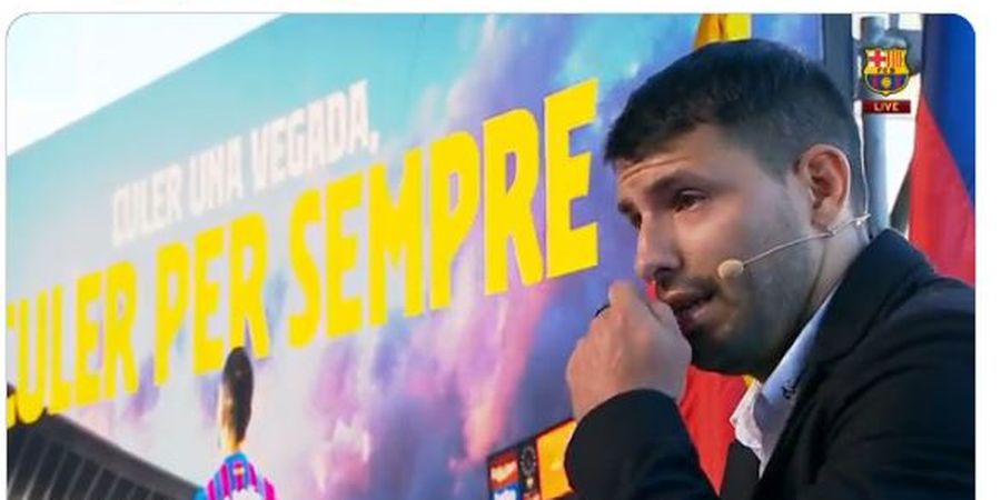 BREAKING NEWS - Sergio Aguero Resmi Pensiun di Barcelona dalam Momen Penuh Air Mata