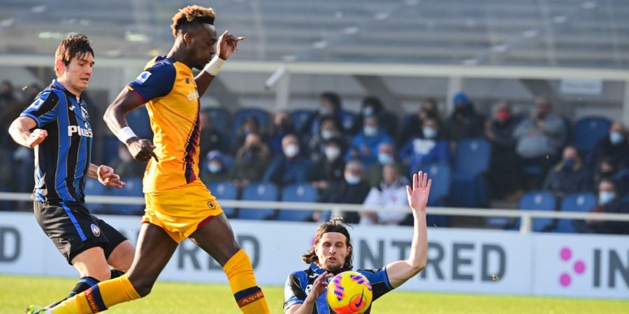 Hasil Liga Italia - Tammy Abraham Cetak Gol 55 Detik, AS Roma Pesta, Atalanta Takluk Pertama Kali Sejak 2017