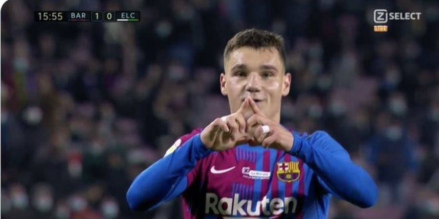 Hasil Babak I - Perdana Jadi Starter, Wonderkid Baru Barcelona Langsung Bikin Elche Keder