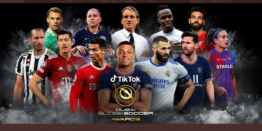 Link Live Streaming Globe Soccer Awards 2021 - Ronaldo Balas Dendam, Messi Kawinkan Ballon d'Or, atau Mo Salah Juara?