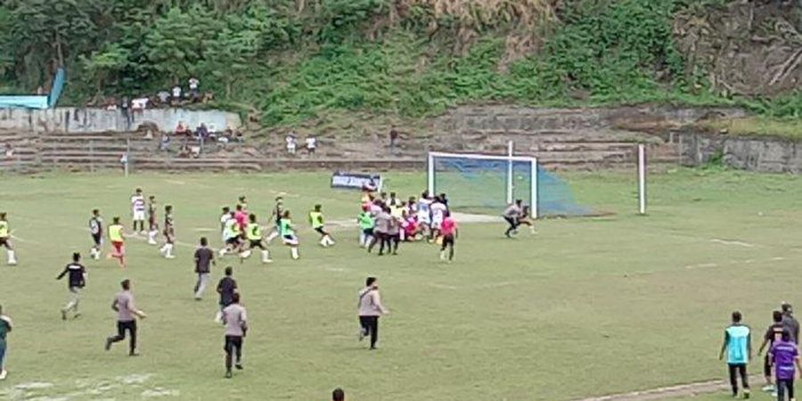 6 Pemain Ditetapkan Jadi Tersangka Pengeroyokan Wasit Liga 3 hingga Wajah Robek