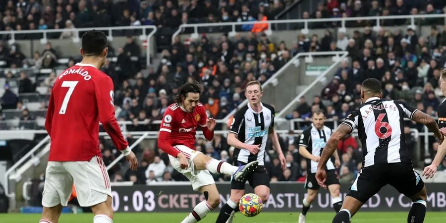 Hasil Liga Inggris - Nyaris Dipermalukan Newcastle, Man United Selamat berkat Cavani