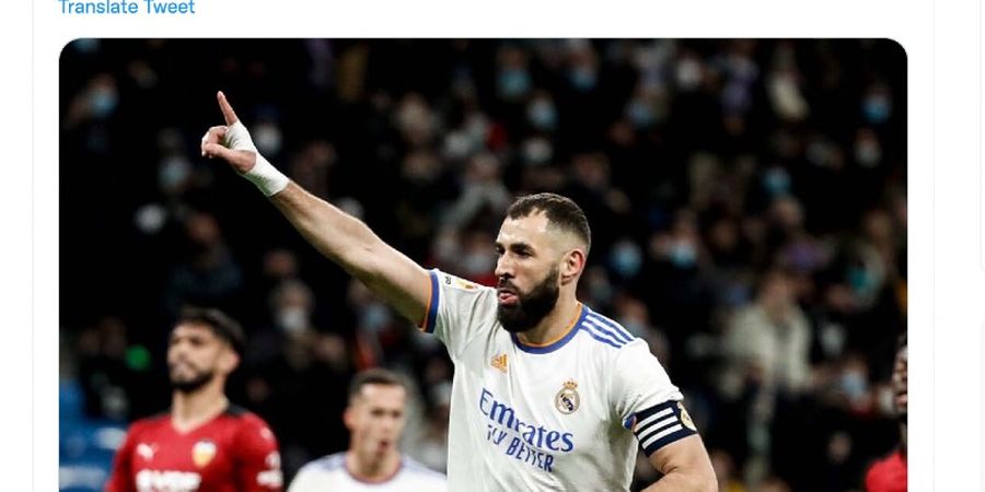 Hasil Liga Spanyol - Duet Benzema-Vinicius Jr Akhiri Rekor Tandang Ngeri Valencia