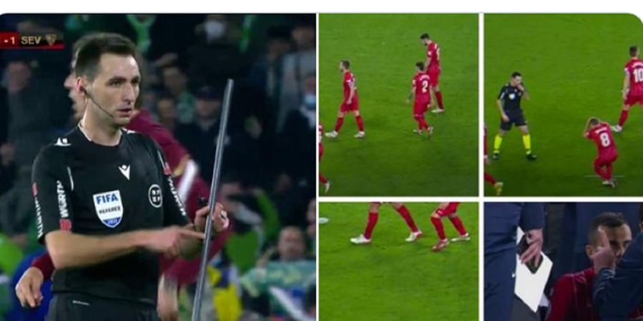 Copa del Rey - Pemain Ditimpuk Tongkat 50 cm, El Gran Derbi Real Betis vs Sevilla Dihentikan