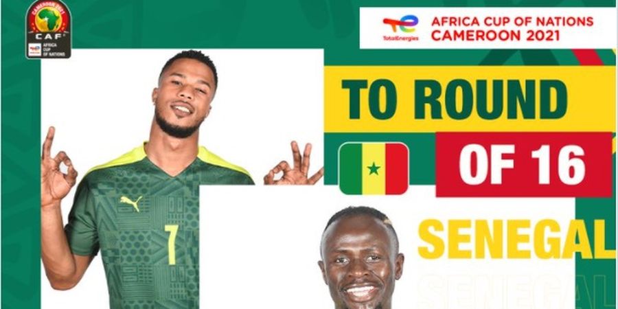 Hasil Lengkap Piala Afrika 2021 - Sadio Mane Irit Jebol Gawang, Senegal Juara Grup dengan 1 Gol