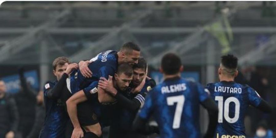 Hasil Coppa Italia - Ganti Pemain Menit 5, Inter Milan Tak Jadi Gugur Berkat Gol Menit 104