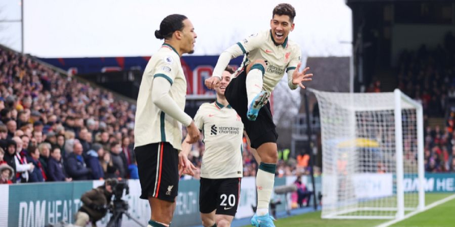 Hasil Liga Inggris - Menang Lagi, Liverpool Perkasa di Kandang Crystal Palace