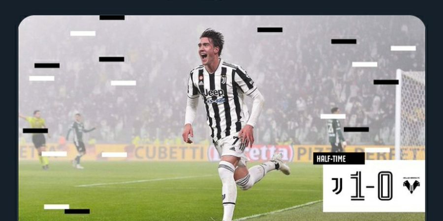 Vlahovic Langsung Tancap Gas, Juventus Unggul Tipis di Babak Pertama