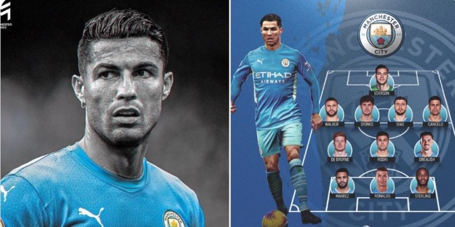 Begini Jadinya kalau Cristiano Ronaldo Gabung Manchester City, Liga Champions Disikat