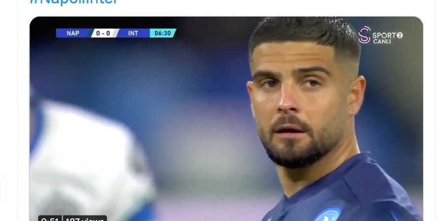 Penalti Lorenzo Insigne Akhiri Clean Sheet Inter Milan di Laga Tandang, Napoli Unggul di Babak I