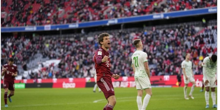 Hasil Bundesliga - Thomas Mueller Bikin Assist buat Lawan, Bayern Muenchen Comeback Hancurkan Juru Kunci