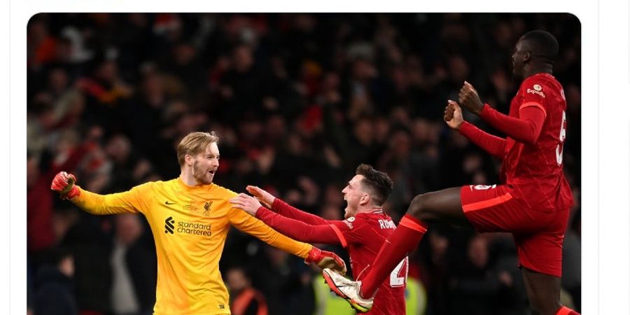 Liverpool Juara Piala Liga Inggris Berkat Kiper Rasa Striker