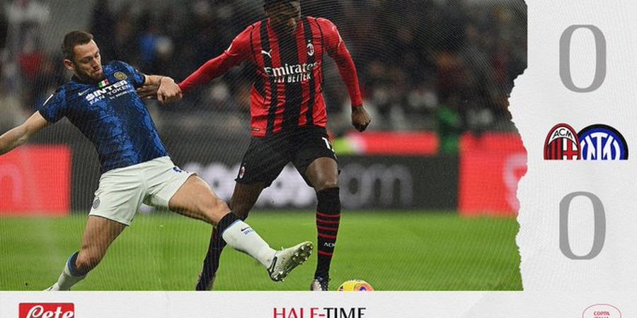 AC Milan dan Inter Milan Susah Cetak Gol, Skor Kacamata Hiasi Babak Pertama Derby della Madonnina