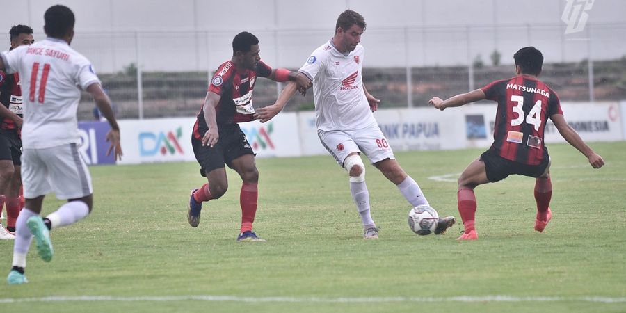 Hasil Liga 1 - Ditahan Imbang PSM, Persipura Belum Beranjak dari Zona Degradasi