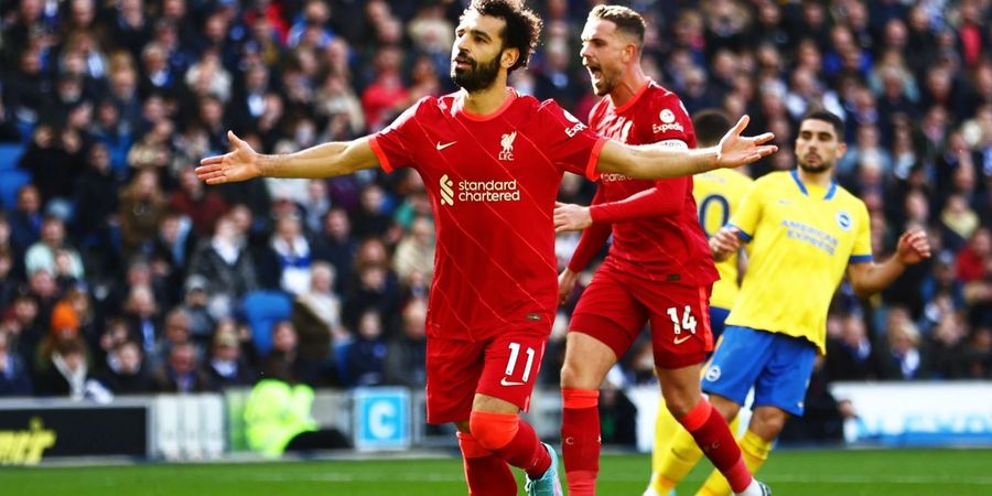 Hasil Liga Inggris - Gol Ke-2000 Bawa Liverpool Gulung Brighton