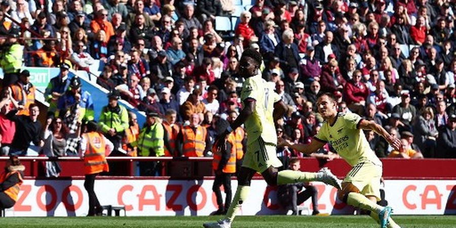 Hasil Liga Inggris - Cetak Gol Ke-2000 Arsenal, Bukayo Saka Antar The Gunners Bungkam Aston Villa