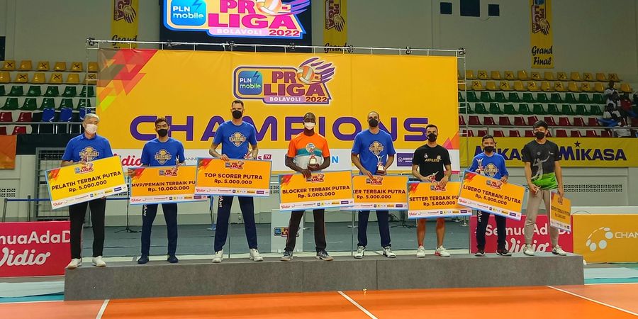 Tak Cukup Juara, Bogor LavAni Borong Penghargaan Individu Terbanyak pada Proliga 2022