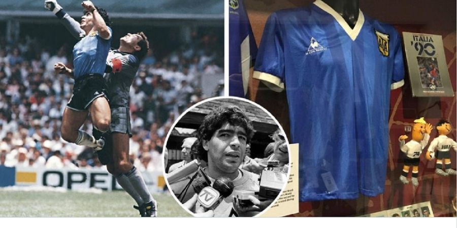 Jersey Gol Tangan Tuhan Maradona Dilelang, Bisa Terjual Lebih dari Rp75,2 Miliar